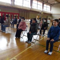 卒業式の全体練習が始まりました