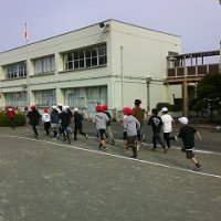 ４月１８日（金）さわやか朝ランニング　元気っ子（たてわり班）
