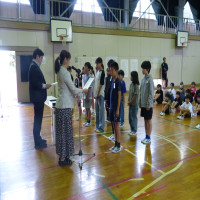 全校朝会　6/3