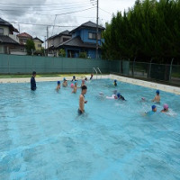 ６月２６日(木)　水泳学習(１，２年)